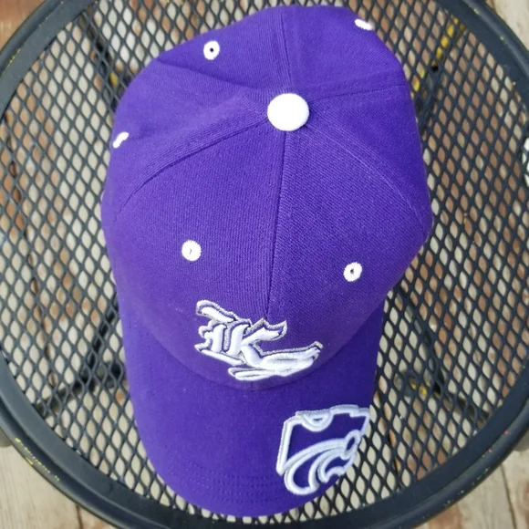 Kansas State Wildcats One Fit Purple Baseball Hat by Top of the World - Picture 2 of 10